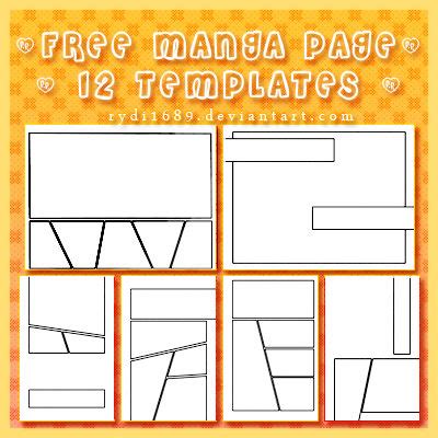 Free Manga Page Templates by rydi1689 on DeviantArt